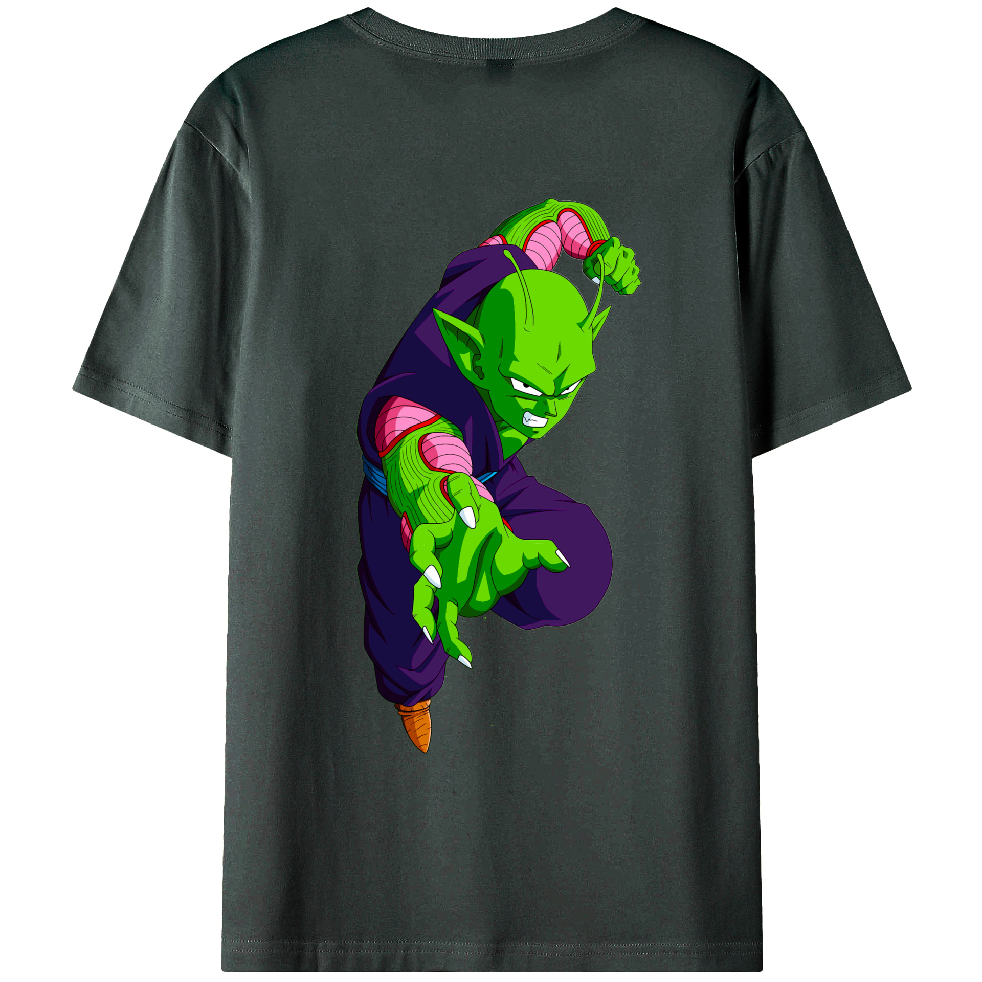（画像用） ドラゴンボール ピッコロ DRAGON BALL Piccolo 綿100％ メンズ半袖Tシャツ（バックプリント） 通気性